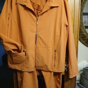 Burned Orange Capri Pant Set